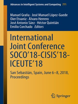 cover image of International Joint Conference SOCO'18-CISIS'18-ICEUTE'18